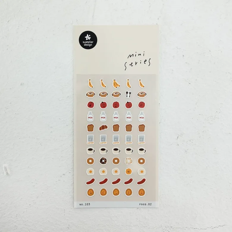 Suatelier | Pegatinas Mini Series Food 02