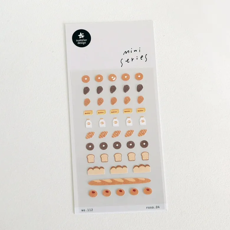 Suatelier | Pegatinas Mini Series Food 04
