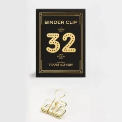 Tools To Liveby | Binder Clips Dorado (32mm)