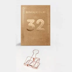 Tools To Liveby | Binder Clips Oro Rosa (32mm)