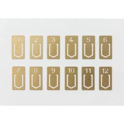 Traveler's Company | Clips Numerados Brass