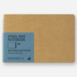Traveler's Company | Cuaderno Con Espiral B6 PAPEL ACUARELA