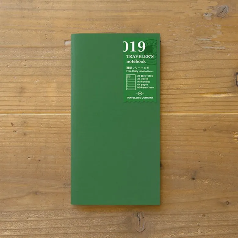 Traveler's Company | Recambio Regular 019 Planificador Semanal + Notas