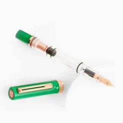 TWSBI | Set Pluma Estilográfica ECO T Royal Jade F con Tinta Midnight Blue