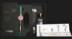TWSBI | Set Pluma Estilográfica ECO T Royal Jade F con Tinta Midnight Blue