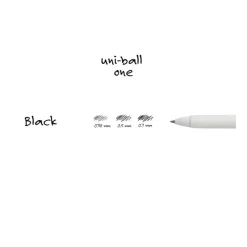 Uniball | Bolígrafo ONE 0.38 Negro