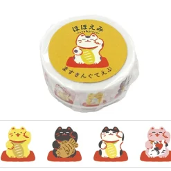 World Craft | Hohoemi Maneki Neko Washi Tape