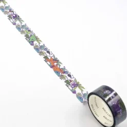 World Craft | Moomin Flower Purple Clear Tape