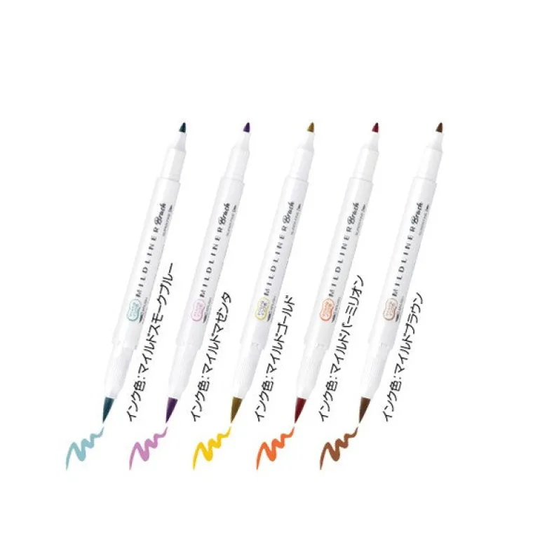 Zebra | Pack de Rotuladores Pincel Mildliner Warm (Nuevo Packaging)